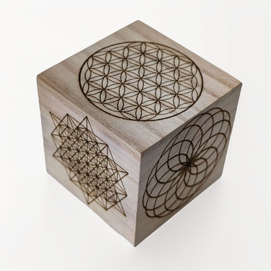 Boite cubique Géométrie Sacrée